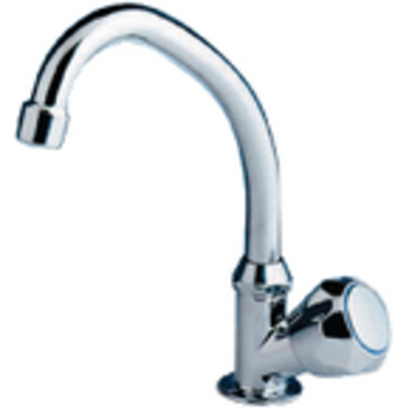 SCANDVIK 10172 Chrome Plated Brass Standard Cold Water Tap w Swivel Spout & Sta 10172P